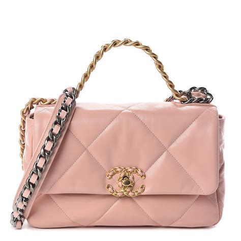 chanel iridescent pink 19s|CHANEL Iridescent Lambskin Quilted Medium Chanel 19 Flap .